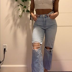 abrand cropped flare hot n fresh